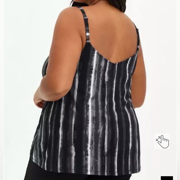 NWT Torrid Black and Gray Tie-Dye Camisole - Picture 2 of 8